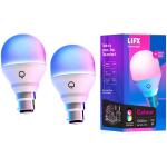 LIFX 2 Pack Colour 1000 WiFi LED Light Bulb B22 Bayonet Socket , works with Google Home,mazon Alexa, Flic, Apple HomeKit, IFTTT and NEST