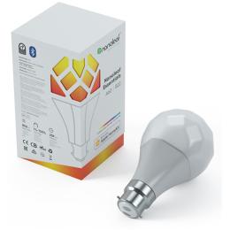 Nanoleaf Essentials WiFi LED RGB Smart Light Bulb B22, maximum luminous flux of 1100lm, 9W RGB, Colour adjustable and Dimmable Remote Control Enabled