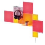 Nanoleaf Blocks Big Squares, 4 Small Square, 1 Pegboard, 1 Shelf Starter Kit