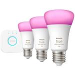 Philips HUE468816 Hue Colour/White 11W A60 E27 3PCE Starter Kit