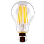 SAL LED LAMP A60 GLS 8W NW B22 DIMMABLE 1000 Lumens 240VAC 80CRI Filament 105mm L x60mm Dia CLEAR Sunny Australia Lighting LED Lamp