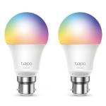 TP-Link Tapo L530B Smart Wi-Fi RGB LED Light Bulb B22 - 2 Pack