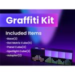 Yeelight Colourful RGB Graffiti Kit Smart Cube Inlcuded One Dot Matrix Cube, One Panel Cube, Five Dot Matrix Cube Extension, Three Panel Cube Extension, Two Spotlight Extension
