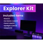 Yeelight Colourful RGB Explorer Kit Smart Cube Inlcuded One Dot Matrix Cube, One Panel Cube, One Spotlight Cube, Three Dot Matrix Cube Extension, Three Panel Cube Extension, Three Spotlight Extension