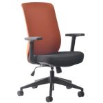 BURO Seating MONDO GENE FABRIC CHAIR W/ARMS ORANGE