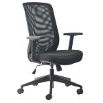 BURO Seating MONDO GENE MESH CHAIR W/ARMS BLACK
