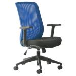 BURO Seating MONDO GENE MESH CHAIR W/ARMS BLUE
