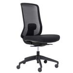 BURO Seating ELAN CHAIR LUMBAR BLK MESH S/SLIDE