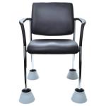 BURO Seating LINDIS CHAIR DILLN W/ARMS REFL/SLVR