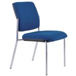BURO Lindis Chair, No Arms, Navy, REFL/SLVR (MOQ =4 )