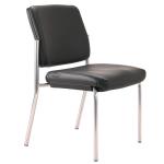 BURO Seating LINDIS CHAIR PU REFL/SLVR NO ARMS