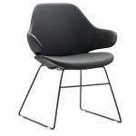 BURO Seating KON186-V3 Konfurb Orbit Mid Back - Sled Black Vinyl