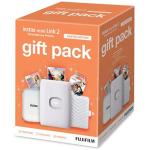 FujiFilm Instax Mini Link 2 Smartphone Printer Clay White - Limited Gift Pack Compact and Lightweight, Various Creative Printing Modes, Print a QR Codes on Your Images