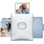 Fujifilm Instax Square Link Smartphone Printer White - Pink Limited Gift Pack Compact and Lightweight - Various Creative Printing Modes - Print a QR Codes on Your Images
