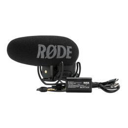 RODE VideoMic Pro + On-Camera Microphone - Still with the best-in-class Rycote Lyre, Power via LB-1, 2 x AA Batteries, Micro USB, Detachable 3.5mm TRS Cable, Foam Windshield Included, For DSLR Camera