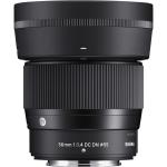 SIGMA 56mm f/1.4 DC DN Contemporary Lens for FUJIFILM X Mount - Aperture Range: f/1.4-16 - Filter Thread Diameter: 55mm - Weather-Sealed Construction, 84mm (Full-Frame Equivalent)