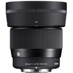 SIGMA 56mm f/1.4 DC DN Contemporary Lens for Canon RF APS-C (Aperture Range:f/1.4 to f/16) - 89.6mm (Full-Frame Equivalent) - Weather-Sealed Construction
