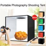 WeiFeng Portable Photo Studio Led Light Tent for Photography Size 30cm x 30 cm x 30 cm, 120pcs Led Beads(7-10W), Portable and Foldable, with carry bag