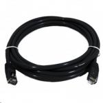 8Ware PL6A-40BLK Cat6A UTP Snagless Ethernet Cable - 40m - Black