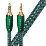 AUDIOQUEST EVERG0.6M  Evergreen .6M 3.5mm M to 3.5mm M. Solid Long Grain Copper. GoldPlated/coldwelded termination Foamed-Polyethylene dielectric Metal layer noise dissipation Jacket - green - black braid