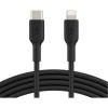 Belkin BoostCharge USB-C to Lightning Cable - 1m - Black Belkin BoostCharge USB-C to Lightning Cable - 1m - Black