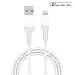 Bonelk Long-Life USB-A to Lightning Cable - 2m - White - Grey