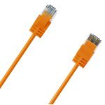 Cruxtec Cat6A Ultra Slim Ethernet Cable - 50cm - Orange