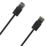 Cruxtec Cat6A Ultra Slim Ethernet Cable - 3m - Black