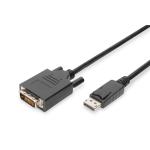 Digitus AK-340301-020-S DisplayPort Male to DVI-D Male Cable - 2m