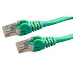 Dynamix PLG-C6A-PP Cat6 RJ45 Patch Lead - 30cm - Green UTP - T568A - 250MHz - 24AWG - Slimline - Snagless - Gold Plated