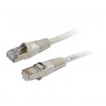 Dynamix PL-AUGS-PP Cat6a RJ45 Patch Lead - 30cm - Beige STP - Shielded - 10G - 750MHz - Slimline