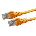 Dynamix PLO-C6A-1 1m Cat6 Orange UTP Patch Lead (T568A Specification) 250MHz Slimline Snagless Moulding