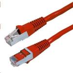 Dynamix PLR-AUGS-1H 1.5M Cat6A Red STP 10G Patch Lead. (Cat6 Augmented) 500MHz Slimline Molding