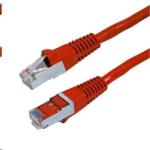 Dynamix PLR-AUGS-7H Cat6A RJ45 Patch Lead - 7.5m - Red S/FTP - Shielded - 10G - 26AWG - 500MHz - Slimline - Gold Plated