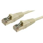 Dynamix Cat6 STP Patch Lead - 1m - Beige T568A Specification - 26AWG - Slimline Snagless Moulding - Shielded RJ45 with 50µ Inch Gold Plate Connectors
