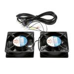 Dynamix RSFANKIT Replacement Fan Kit 240V ac for RSFDSx, RWMx & RDMEx Series Wall Mount Cabinets. Includes 2x Fans (RAFAN) Connected to a Power Cable (C-POWERC) with Earth Connector.
