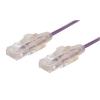 Dynamix PLSP-C6-1 Cat6A RJ45 Patch Lead - 1m - Purple UTP - 10G - 30AWG - Slimline - Gold Plated - PoE 802.3af Dynamix PLSP-C6-1 Cat6A RJ45 Patch Lead - 1m - Purple UTP - 10G - 30AWG - Slimline - Gold Plated - PoE 802.3af