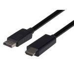 Dynamix C-HDMIDP4K60-1 DisplayPort 1.2 to HDMI 2.0 Cable - 1m Max Res 4K 60Hz (3840x2160)