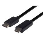 Dynamix C-HDMIDP4K60-3 DisplayPort 1.2 to HDMI 2.0 Cable - 3m Max Res 4K 60Hz (3840x2160)
