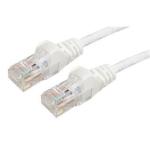 Dynamix PLW-C6A-20 Cat6 RJ45 Patch Lead - 20m - White UTP - T568A - 250MHz - 24AWG - Slimline - Snagless - Gold Plated