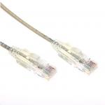 Dynamix PLS-C6-1.25 Cat6A RJ45 Patch Lead - 1.25m - Beige UTP - 10G - 30AWG - Ultra-Slim - Gold Plated - PoE 802.3af