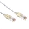 Dynamix PLSW-C6-1 Cat6A RJ45 Patch Lead - 1m - White UTP - 10G - 30AWG - Ultra-Slim - Gold Plated - PoE 802.3af Dynamix PLSW-C6-1 Cat6A RJ45 Patch Lead - 1m - White UTP - 10G - 30AWG - Ultra-Slim - Gold Plated - PoE 802.3af