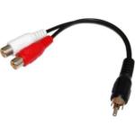 Dynamix CA-RCAS-01 150mm Dual RCA Female to    RCA Male Cable