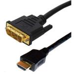Dynamix C-HDMIDVI-1 1M HDMI Male to DVI-D Male (18+1) Cable. Single Link