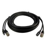 Dynamix CCRG59WP-5 75 Ohm Coax BNC Male to Male with 2.1mm Power Cable - 5m 0.75mm Power - Male/Female Power Connectors - For Security Cameras