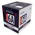 Dynamix C-C6AUTP-SLDBLK Cat6A 10G UTP Solid Cable Roll - 305m - Black 500MHz - 23AWG x 4P - PVC Jacket - Supplied on Reel Box