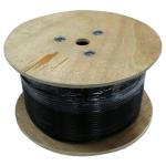 Dynamix C-C6-SLDGEL500 Cat6 UTP Solid GEL Filled Outdoor Cable - 500m - Black 250MHz - 23AWG x 4P - UV Stabilised Black PE Jacket - Supplied on Wooden Reel - Below Ground Installation