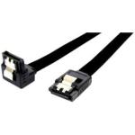 Dynamix C-SATA3-R100 6Gbps Right Angled SATA Data Cable - with Latch - 1m - Black