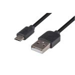 Dynamix C-U2AMICB-5 5m USB 2.0 Micro-B Male to USB-A Male Connectors Colour Black