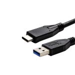 Dynamix C-U3.1CA-1 1M, USB 3.1 USB-C Male to USB-A Male Cable Black Colour. Up to 10G Data Transfer Speed, Supports 3A Current.